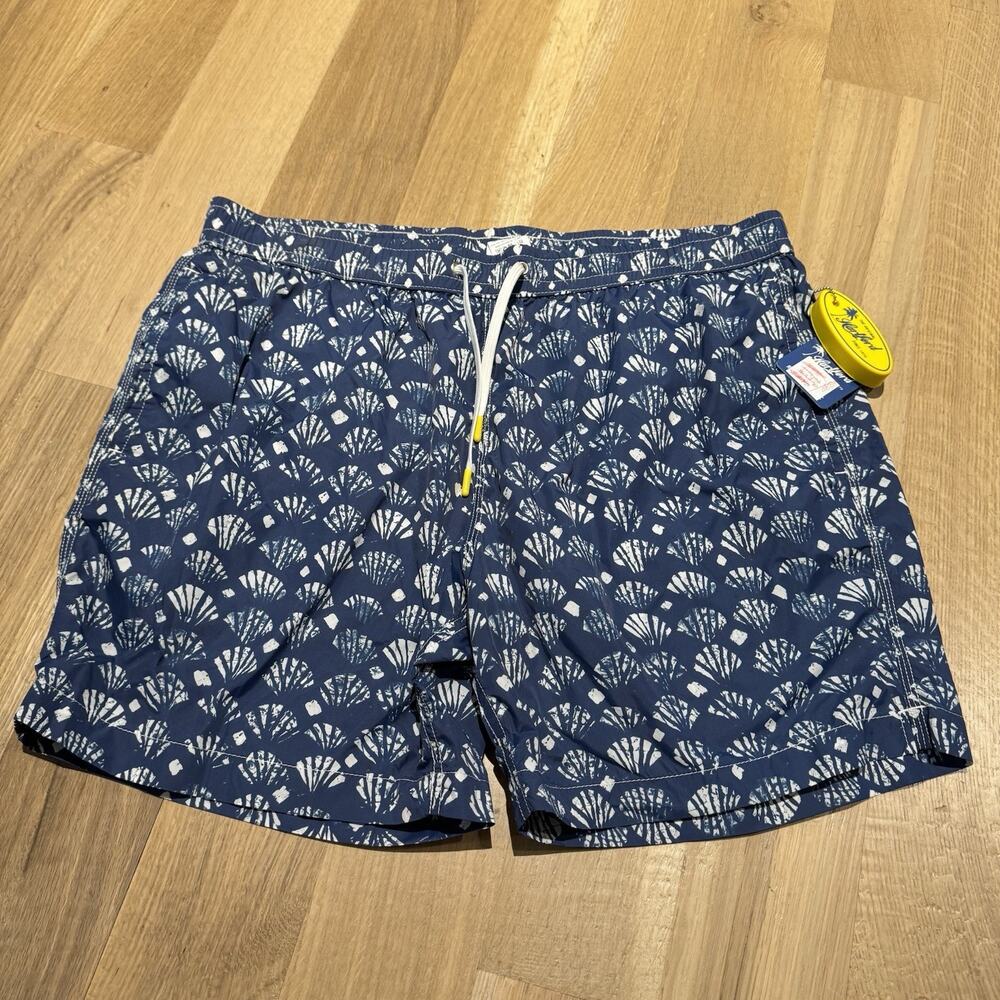 Hartford Men’s Swim Shorts Trunks Mesh Lined 6” Inseam Blue White Size XXL NWT